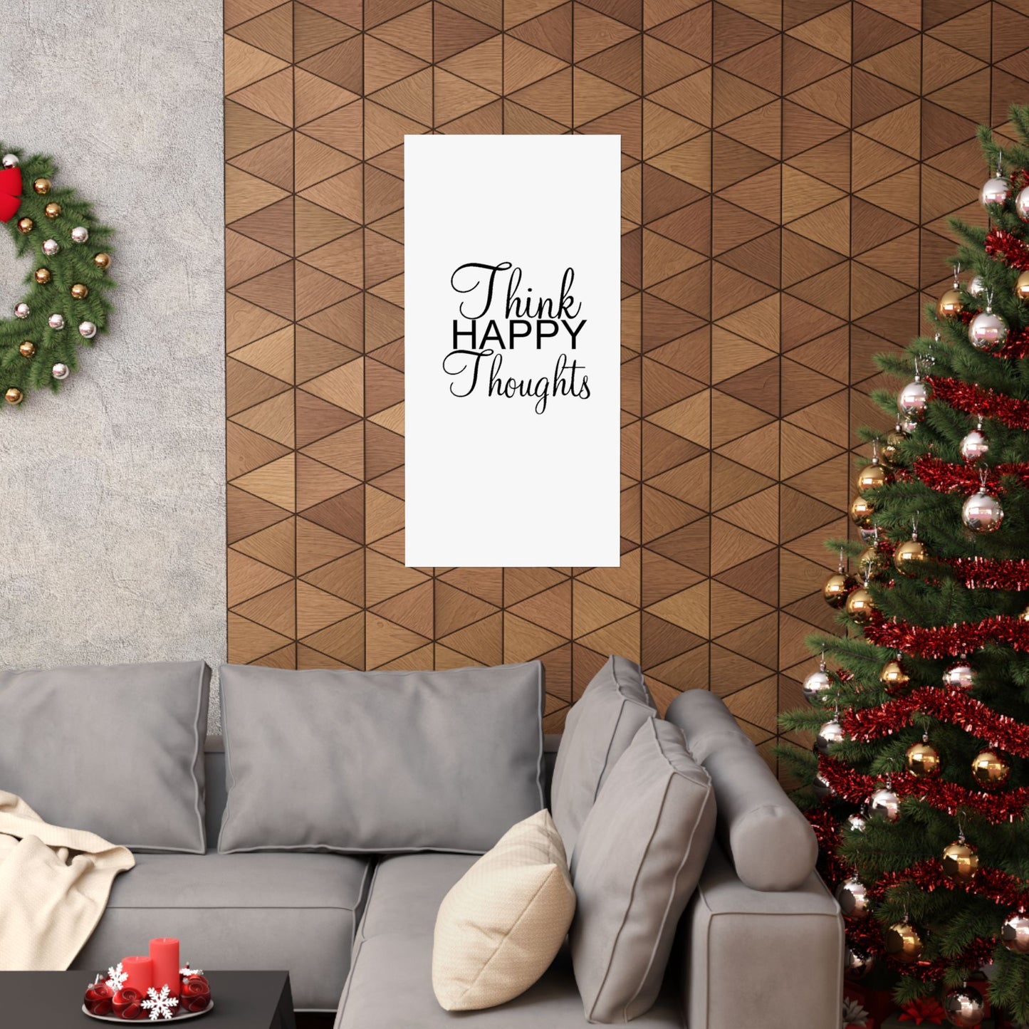 Think Happy Thoughts - Matte Vertical Posters