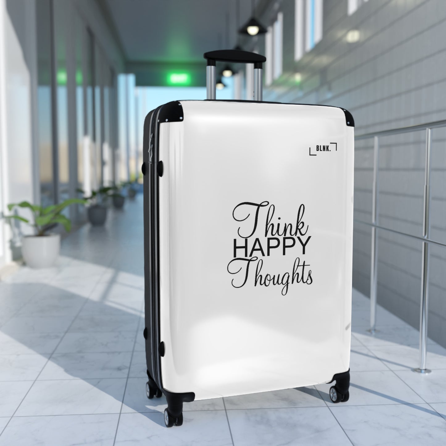 Think Happy Thoughts - Suitcases