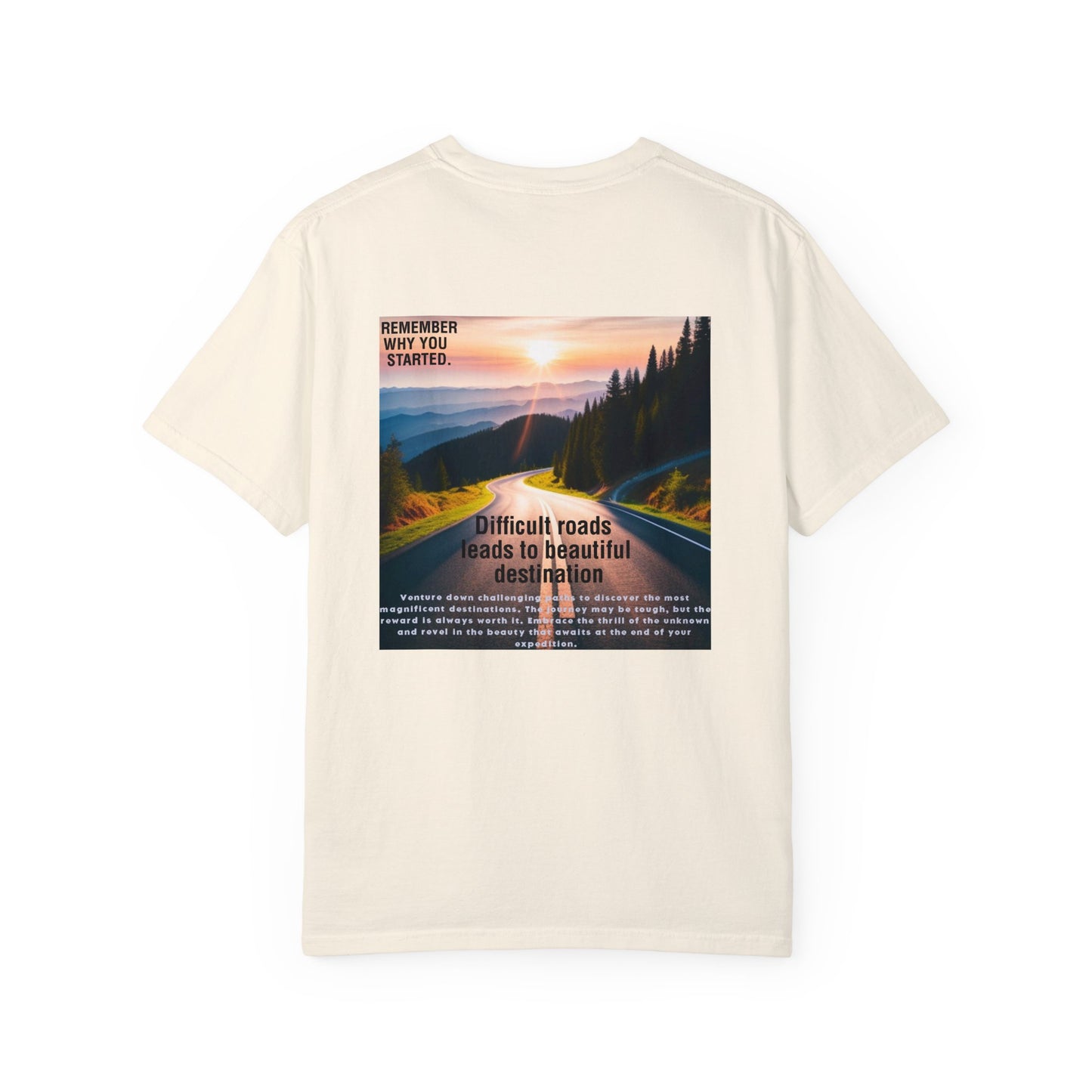 Roads - Unisex Garment-Dyed T-shirt